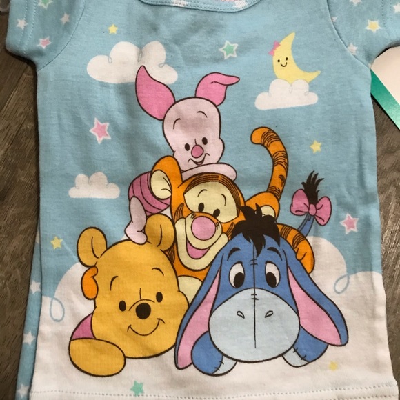 NWT Disney Winnie the Pooh 2 Piece Pajamas - Picture 2 of 4